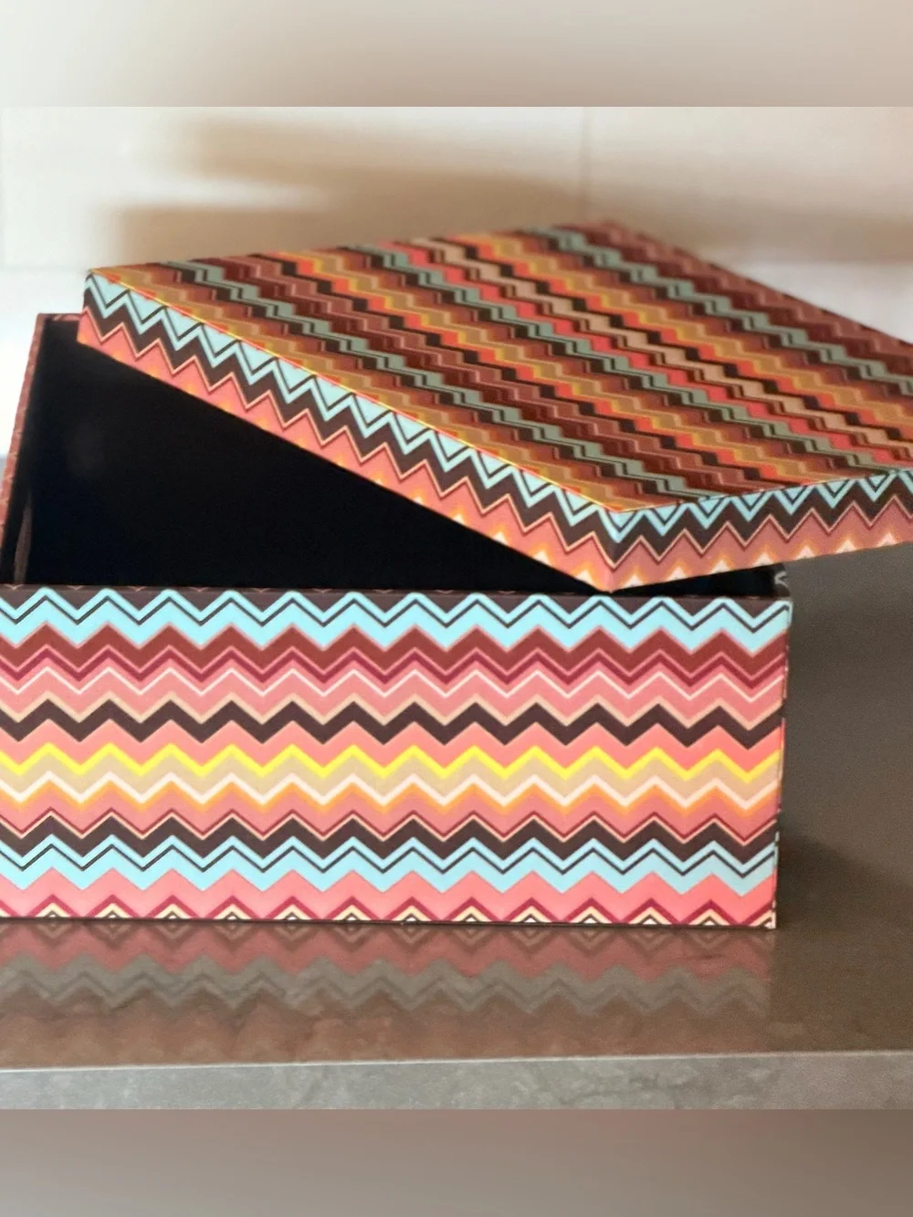 Missoni for Target Chevron Storage Box Bin with Lid Organizer